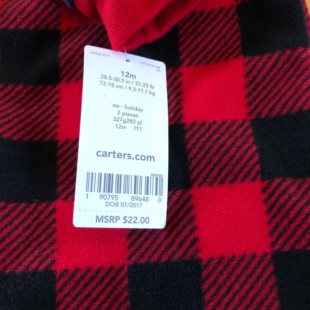 Baby boy fleece winter pajamas - Picture 4 of 7